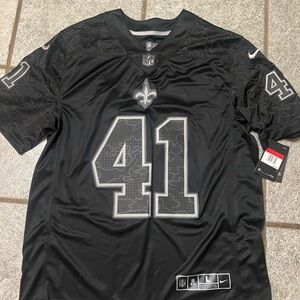 Nike Men's Black and Gray NFL Jersey